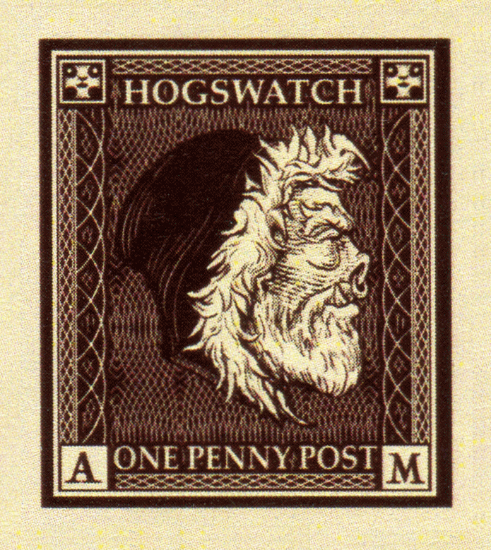 Discworld Stamp Hogswatch 2016 Hogfather Tree Alice Band Delivery 1p SPORT 