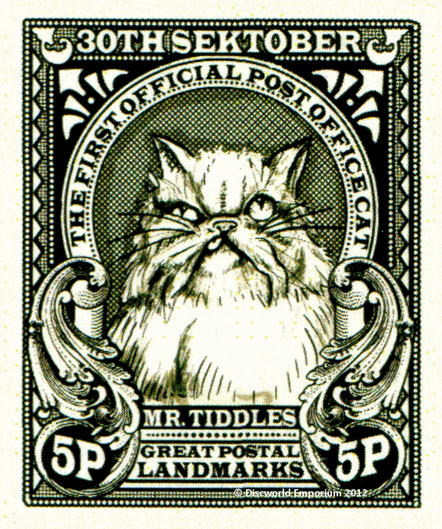 Discworld Stamp Catalogue - [Stamp] Mister Tiddles Five Pence Mr ...